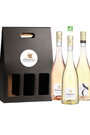 Gift set 3 bottles Selection of white and rosé wines