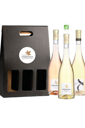 Gift set 3 bottles Selection of white and ros wines