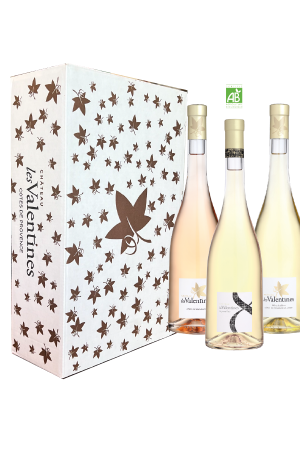 Gift set 3 bottles Selection of white and rosé wines 